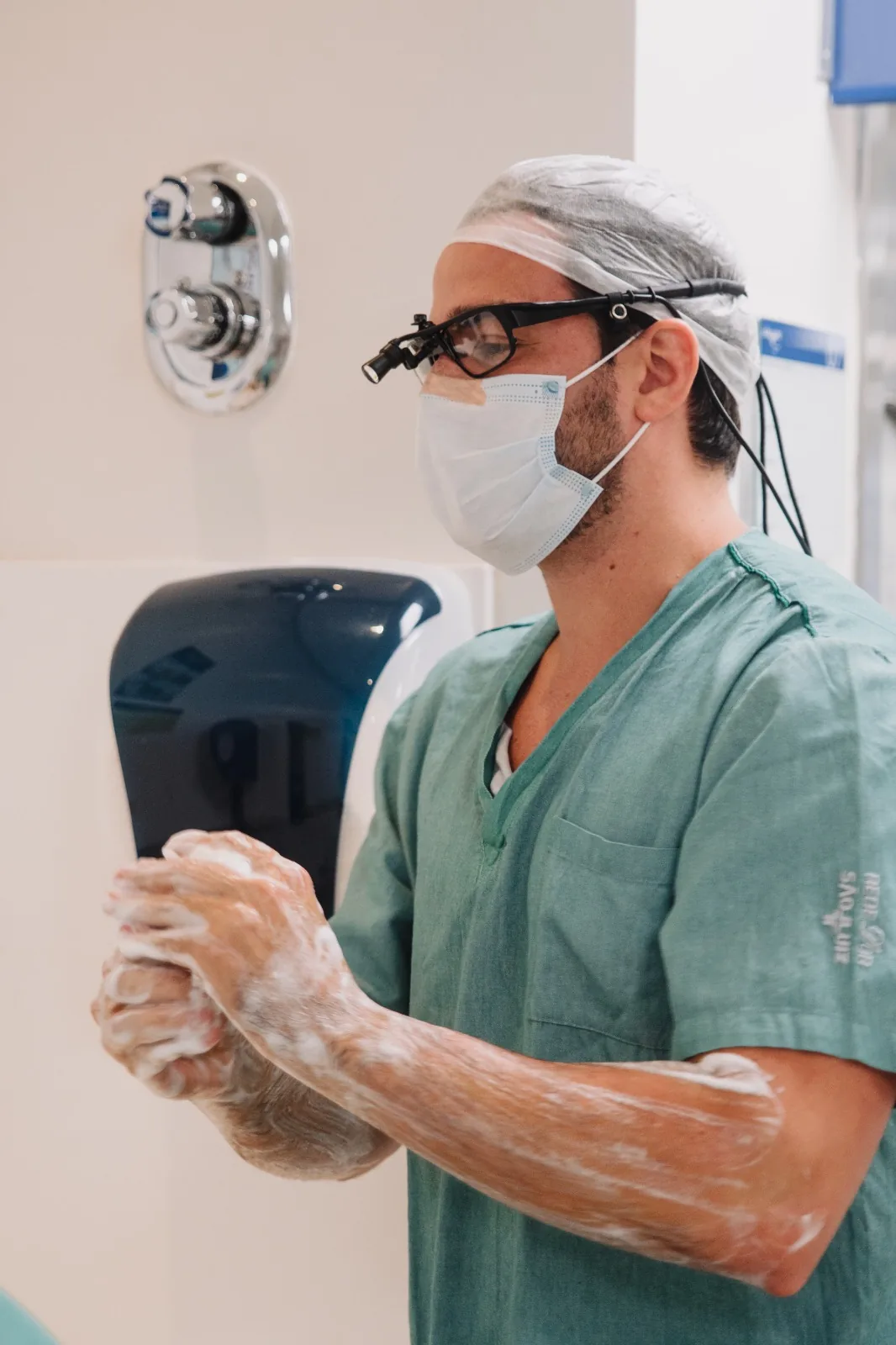 Paramentação antes da cirurgia